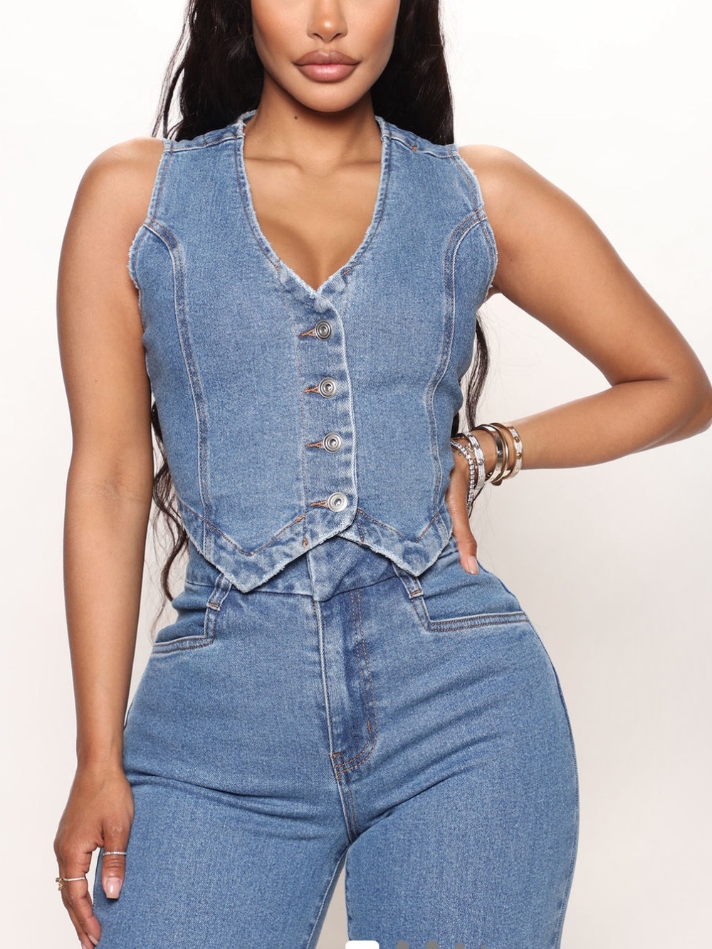 Fashion Nova Denim Vest